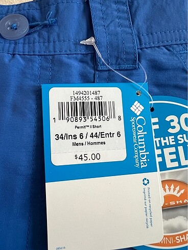 Columbia ORIJINAL COLUMBIA BERMUDA ŞORT