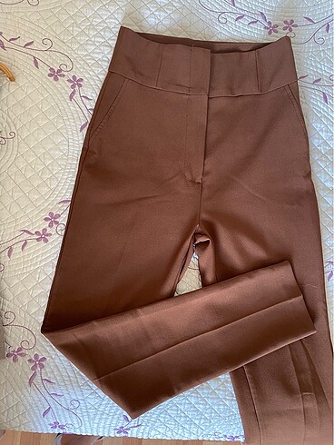 Zara Kahverengi kumaş pantolon