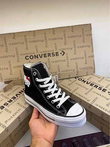 37 Beden siyah Renk Converse platform