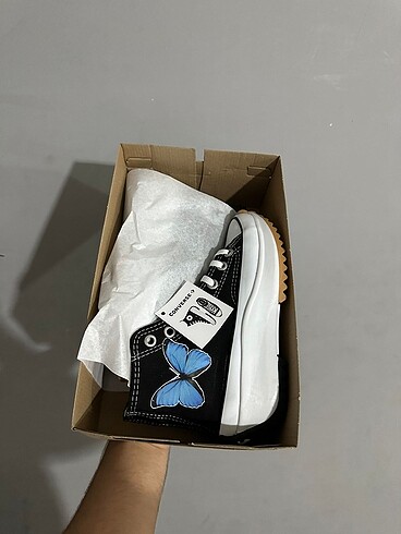 38 Beden siyah Renk Converse Run star