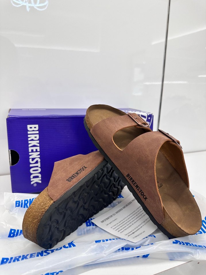 Birkenstock Erkek Kahverengi Süet Sandalet - Görsel 2