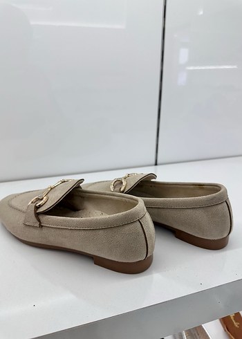 Kemal Tanca Bej Süet Tokalı Kız Çocuk Loafer