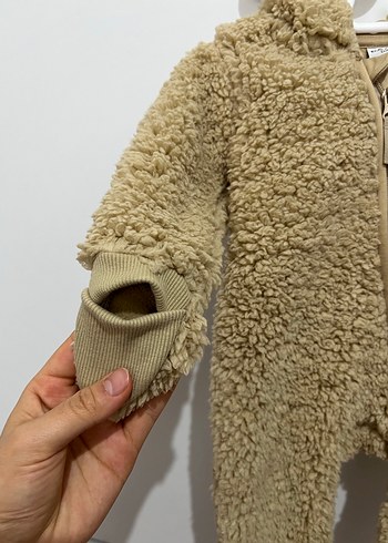 Kahverengi Peluş Bebek Tulumu - Görsel 4