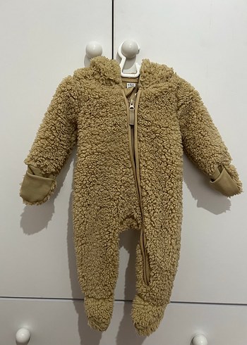 Kahverengi Peluş Bebek Tulumu - Görsel 3