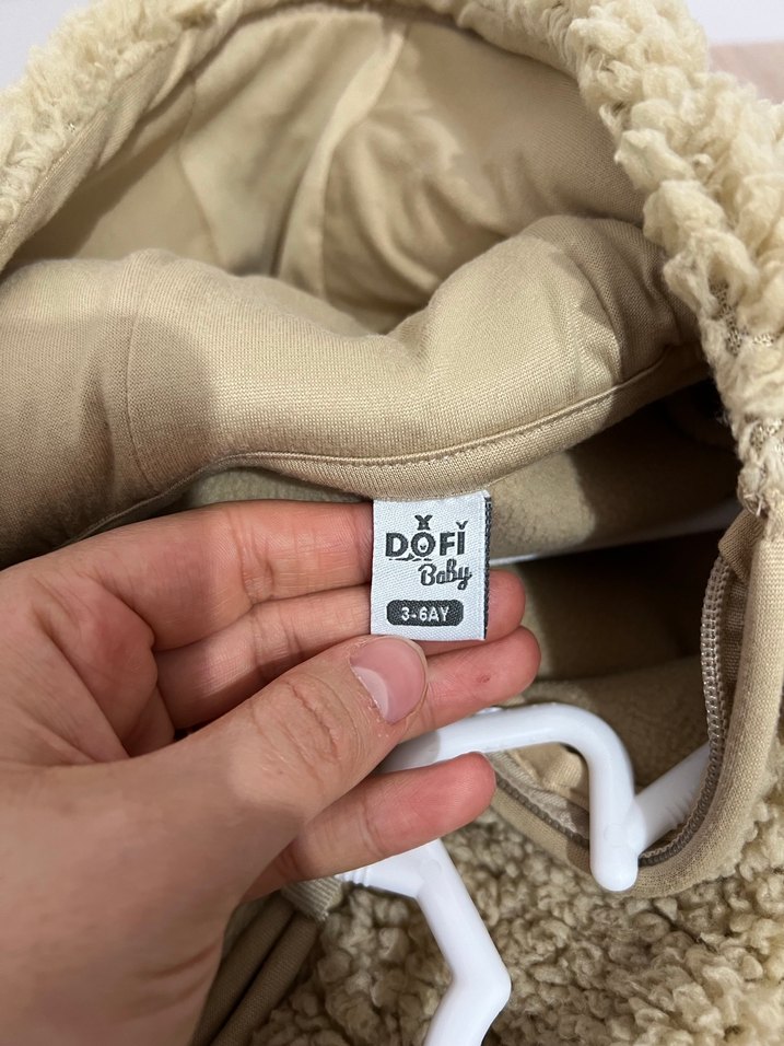 Kahverengi Peluş Bebek Tulumu - Görsel 2