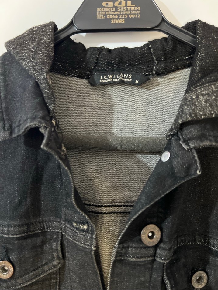 Lcw siyah Kadın Denim Ceket - Görsel 3