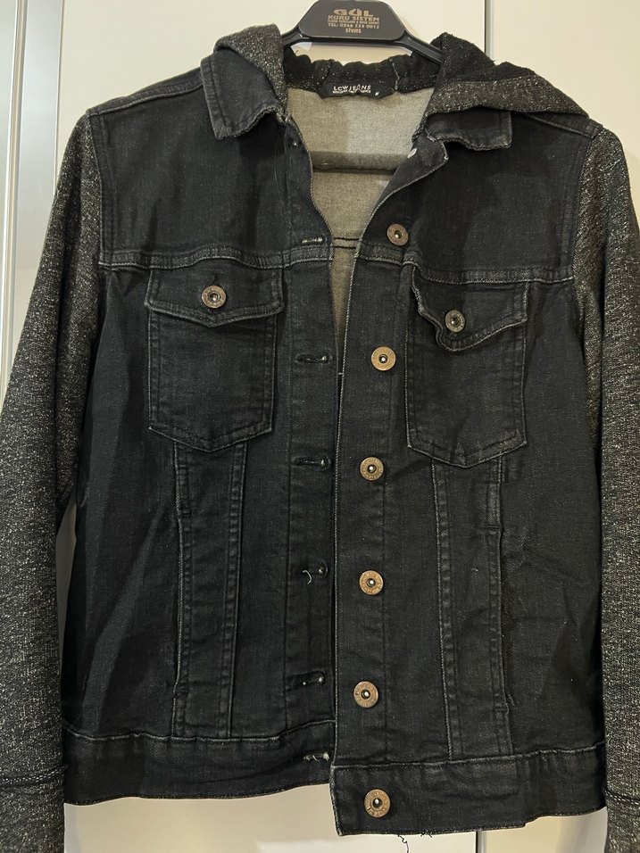 Lcw siyah Kadın Denim Ceket - Görsel 4