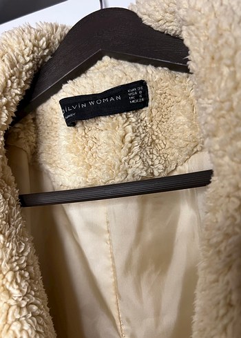 Dilvin peluş kaban bej - Görsel 4