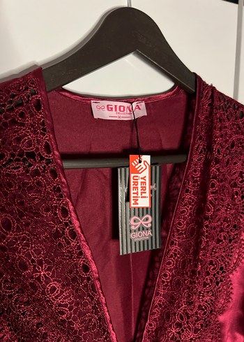 Bordo Kadın Gecelik Takımı - Görsel 19