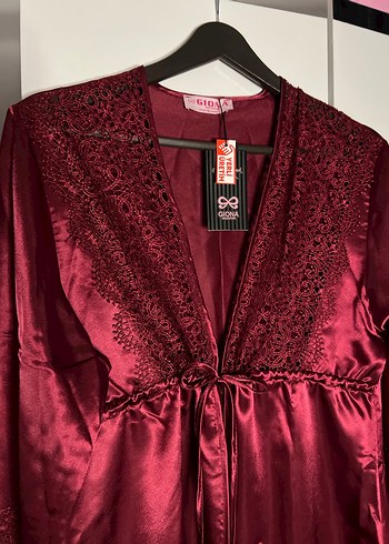 Bordo Kadın Gecelik Takımı - Görsel 16