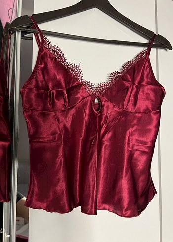 Bordo Kadın Gecelik Takımı - Görsel 10