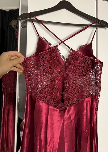 Bordo Kadın Gecelik Takımı - Görsel 7