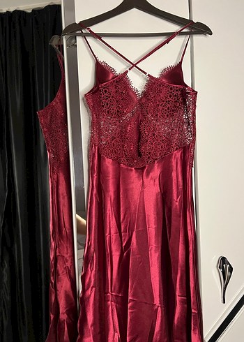 Bordo Kadın Gecelik Takımı - Görsel 8