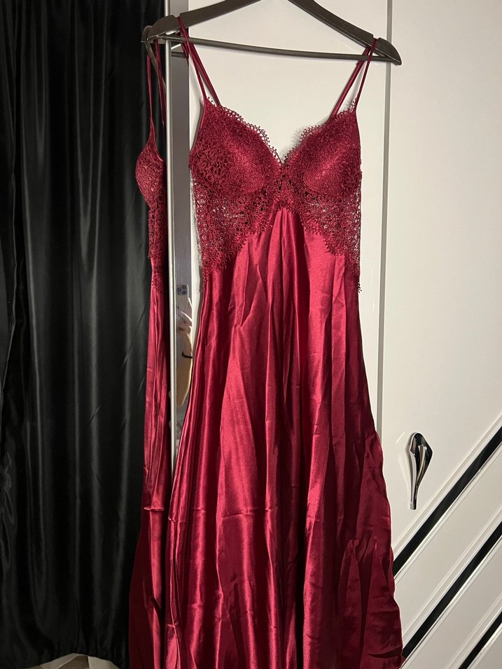 Bordo Kadın Gecelik Takımı - Görsel 5