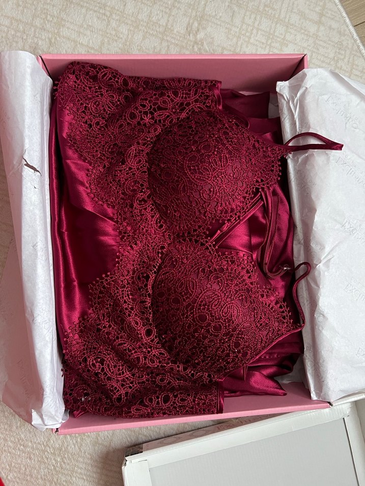 Bordo Kadın Gecelik Takımı - Görsel 4