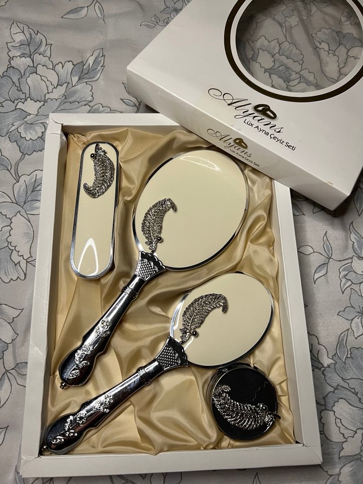 Vintage Ayna Seti - Görsel 2