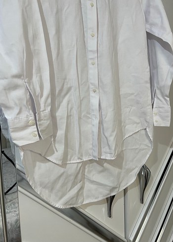 Beyaz Keten Gömlek - Görsel 4