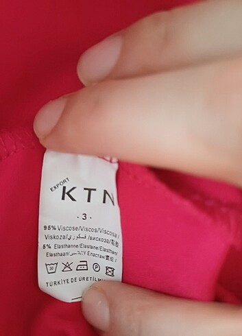 Düz kesim beli lastikli pembe pantolon 