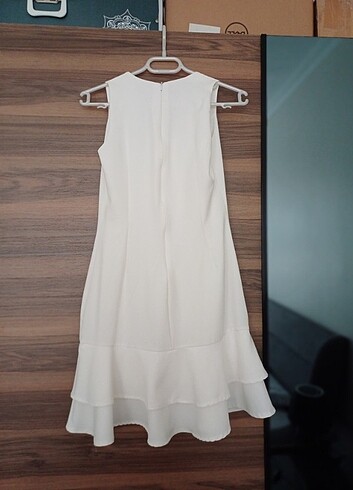 38 Beden Nikah için günlük kullanım için beyaz elbise