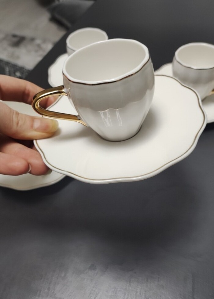 Karaca 4 lü porselen  fincan takımı - Görsel 3