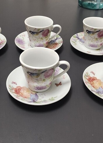 6 lı porselen fincan takımı  - Görsel 3