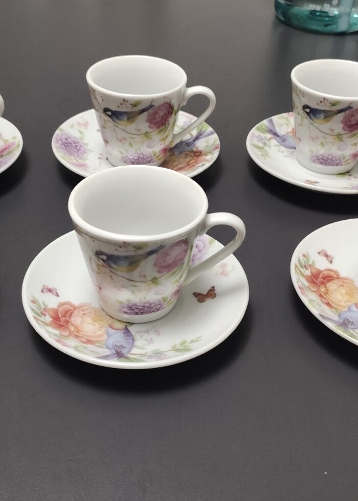 6 lı porselen fincan takımı  - Görsel 3