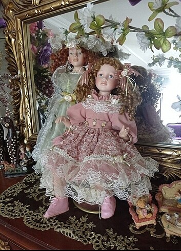 Beden Renk Vintage 3 adet Porselen Bebek