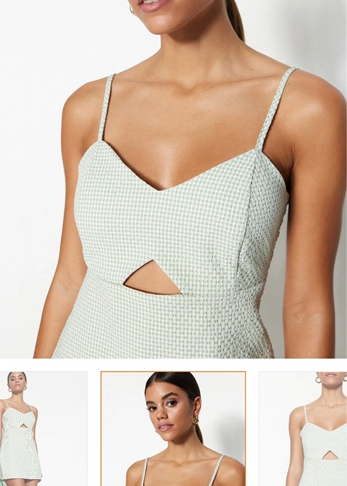 Yeşil dokuma tulum - Görsel 3