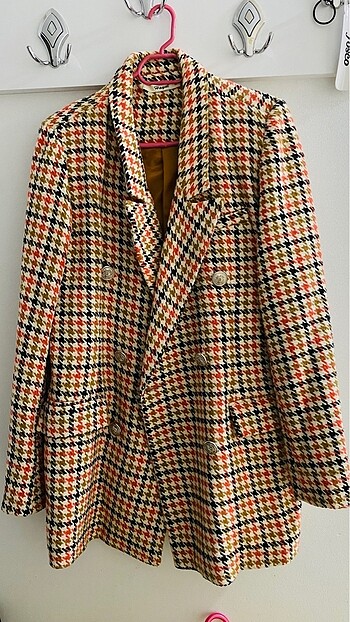 Karışık deden yün blazer