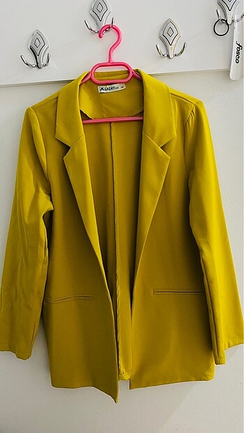 Fıstık yeşili blazer