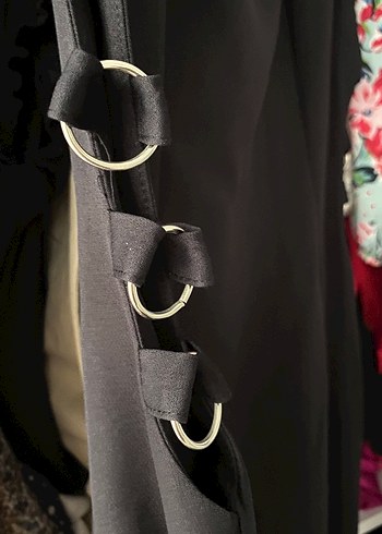 Siyah Drapeli Uzun Kadın davet Elbisesi - Görsel 2