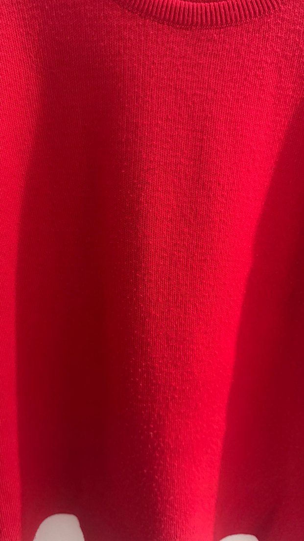 Kırmızı Triko Kadın Kazak - Görsel 3