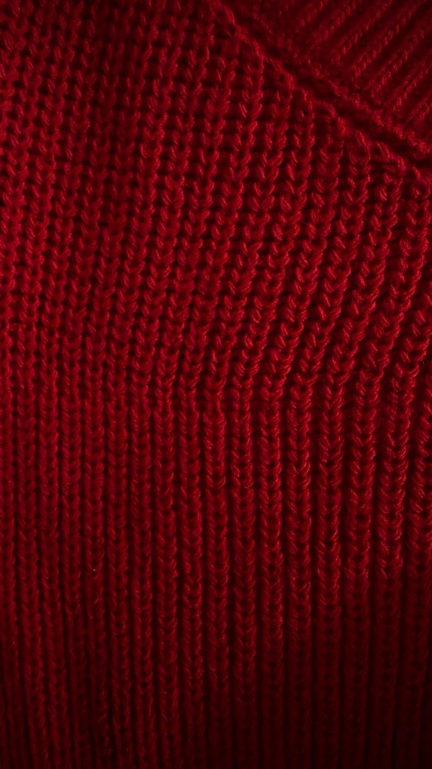 Kırmızı Kadın Triko tek omuz  Salaş Bluz - Görsel 4