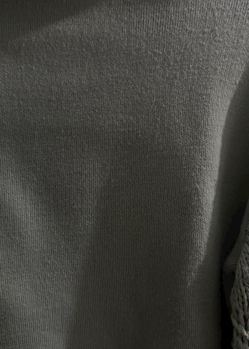 Bohem Tarzı Gri Yeşil Balıkçı Yaka Kazak - Görsel 4