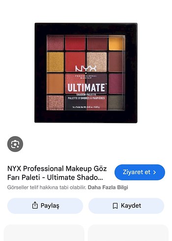 NYX Profesyonel Ultimate Far Paleti