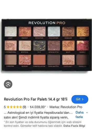Revolution Revolution Pro Far Paleti