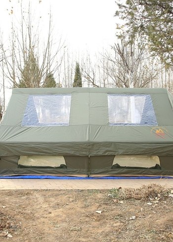 12 metrekare 4 mevsim soba çıkışlı şişme çadır - Görsel 5