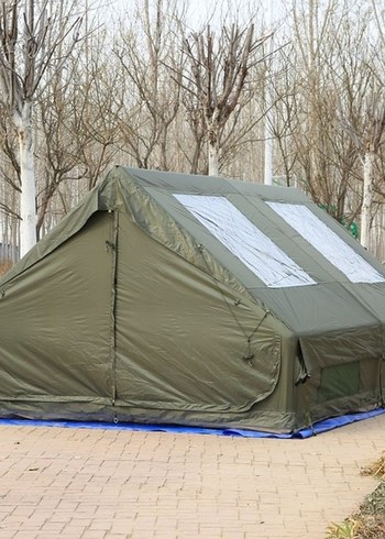 12 metrekare 4 mevsim soba çıkışlı şişme çadır - Görsel 8