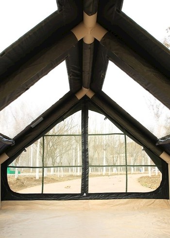 12 metrekare 4 mevsim soba çıkışlı şişme çadır - Görsel 6