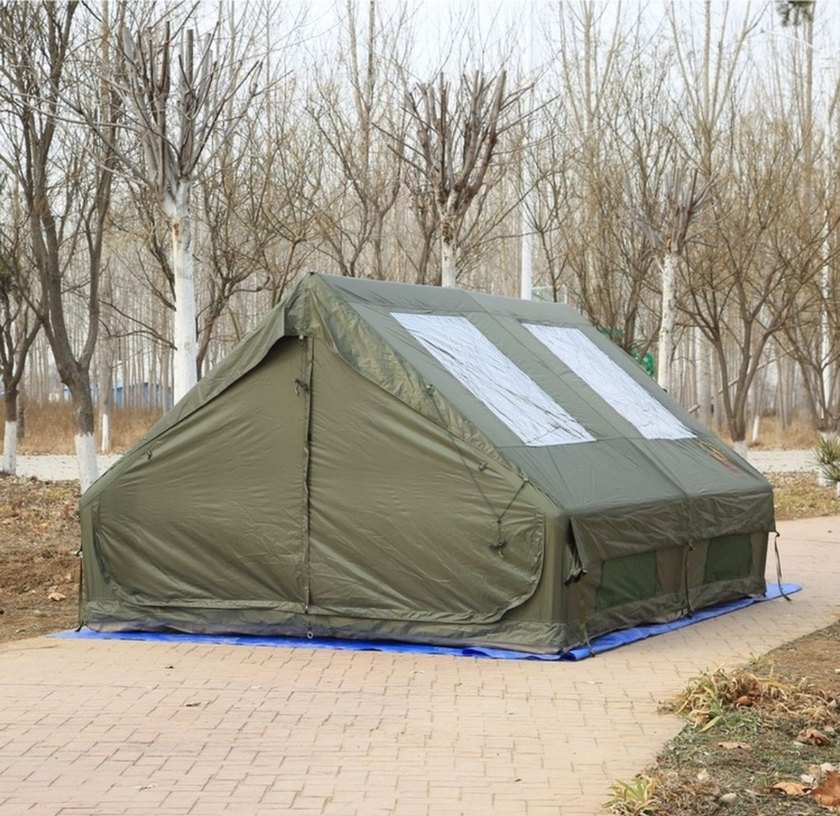 12 metrekare 4 mevsim soba çıkışlı şişme çadır - Görsel 2