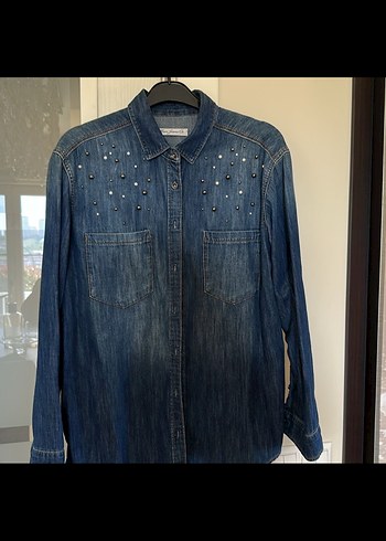 Mavi Jeans Dugmeli Mavi Denim Kadin Gomlek
