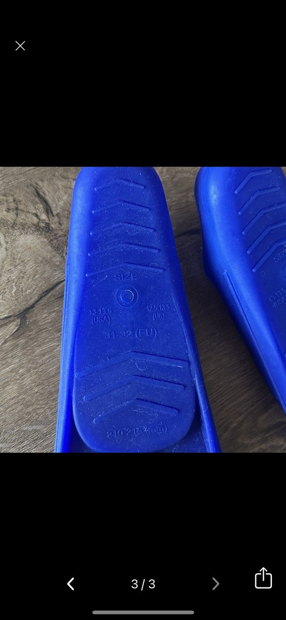 APNEA kısa Kız &erkek Mavi Kauçuk Su paleti - Görsel 3