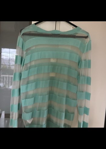 TWİST Turkuaz Transparan  Kadın Kazak - Görsel 5