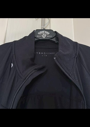 OYSHO Siyah Fermuarlı Yüksek Yakalı Kadın Ceket - Görsel 2