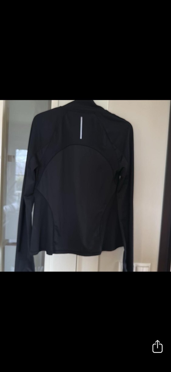 OYSHO Siyah Fermuarlı Yüksek Yakalı Kadın Ceket - Görsel 4