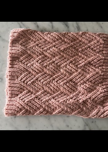 ZARA Pembe Örgü Çocuk Bere ve Boyunluk Seti - Görsel 5