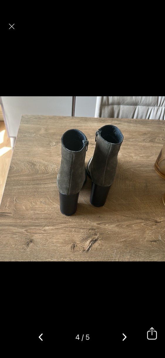 İNCİ SÜET BOT YEŞİL - Görsel 3