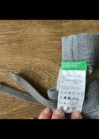 BENETTON Gri Rahat Kesim Kız çocuk Eşofman Altı 13-14 yaş - Görsel 3