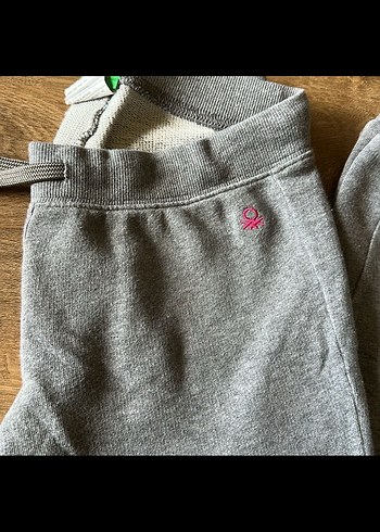 BENETTON Gri Rahat Kesim Kız çocuk Eşofman Altı 13-14 yaş - Görsel 2