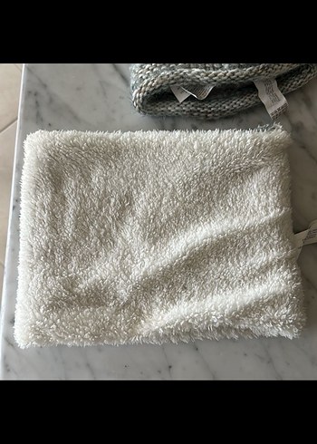 ZARA Gri-krem Kız çocuk Örgü Çocuk Bere ve Boyunluk Seti - Görsel 7